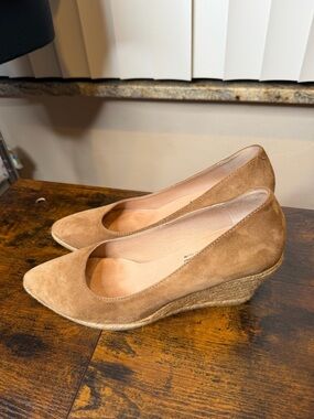 Eric Michael Teva Women's Espadrille Wedge Shoes Camel Size EU 40/US9.5-10